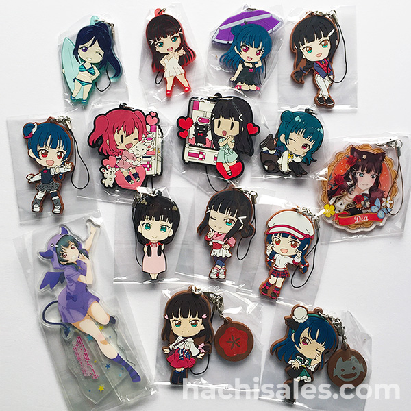 love live sunshine goods rubber straps dia yoshiko kanan