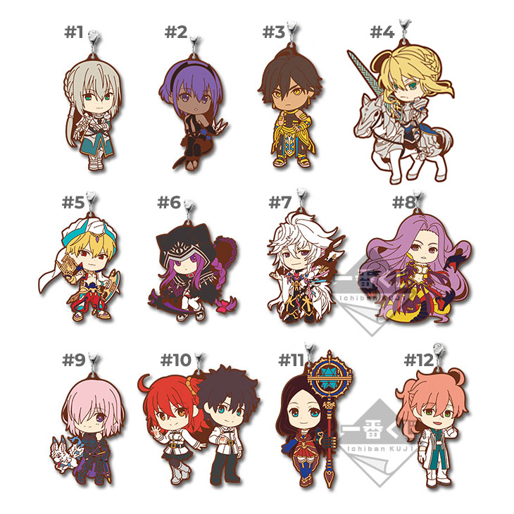fate-rubber-001-3 Fate/Grand Order Ichiban Kuji Rubber Straps