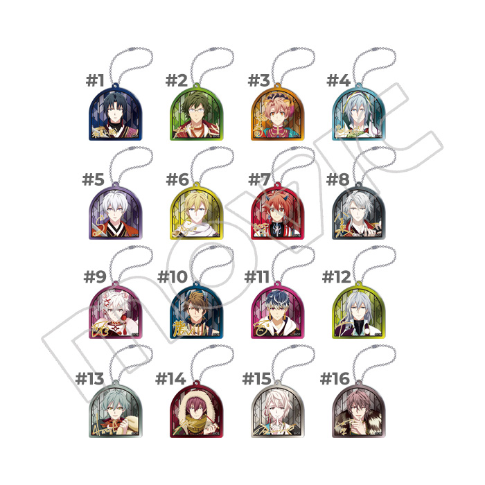 idolish7-acrylic-009 Idolish7 Ayakashi Mangekyo Karatogaokuri Yokai Metallic Acrylic Keychains