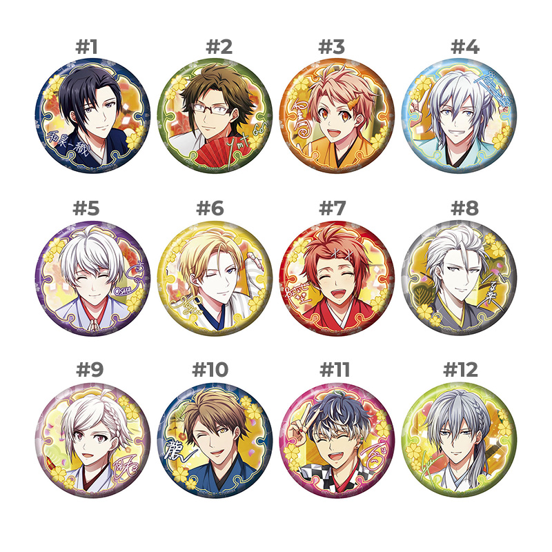 idolish7-badges-004 Idolish7 Can Badges Vol.4 New Year Japanese Style Collection