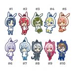 Idolish7 Ichiban Kuji Bunny Ear Parka Rubber Straps