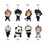 yuuji megumi nobara maki toge gojo sukunaJujutsu Kaisen Capsule Rubber Straps