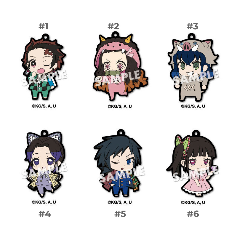 Demon Slayer: Kimetsu no Yaiba Eforme Pyjamas Rubber Straps Vol.3 tanjiro nezuko inosuke shinobu giyu kanao
