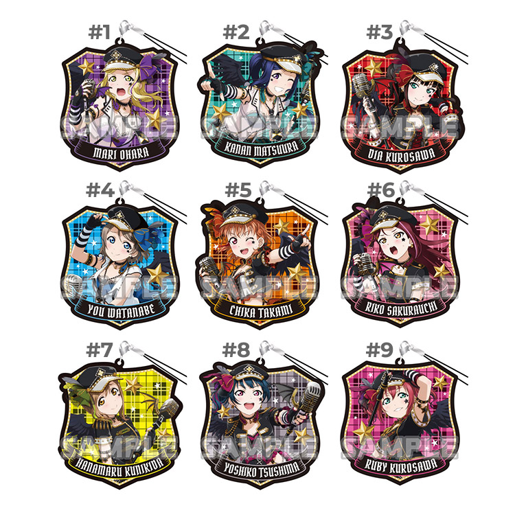 lls-acrylic-002 Love Live Sunshine Characterium Acrylic Straps Vol.4 - Punk Rock