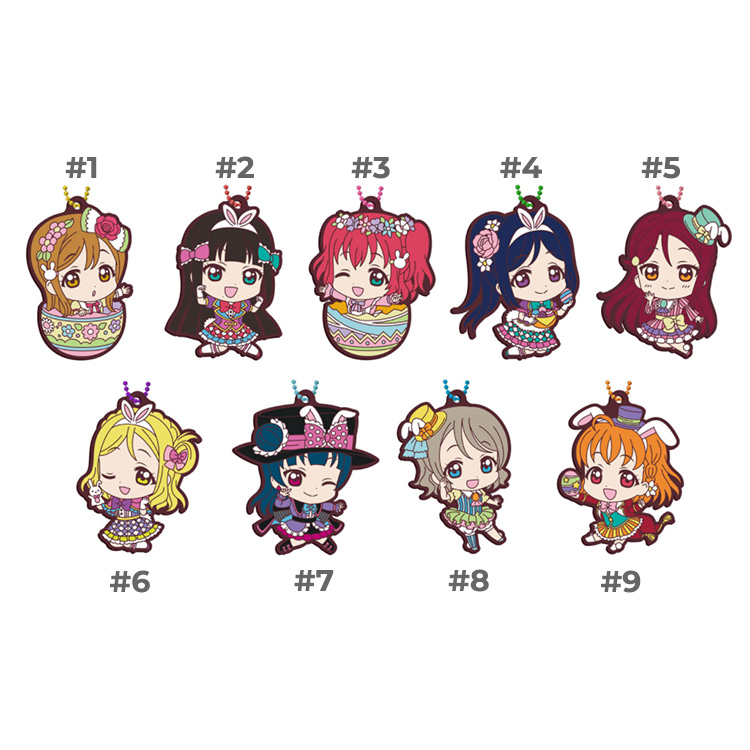 lls-rubber-004 Love Live Sunshine Easter Gashapon Rubber Straps Vol.4