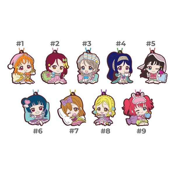 Love Live Sunshine Pyjamas Gashapon Rubber Straps Vol.10