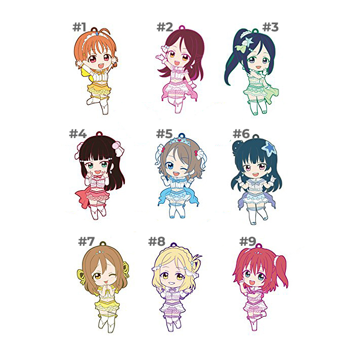 lls-rubber-010 Love Live Sunshine Toys Works Collection Niitengomu! Rubber Straps Vol.2