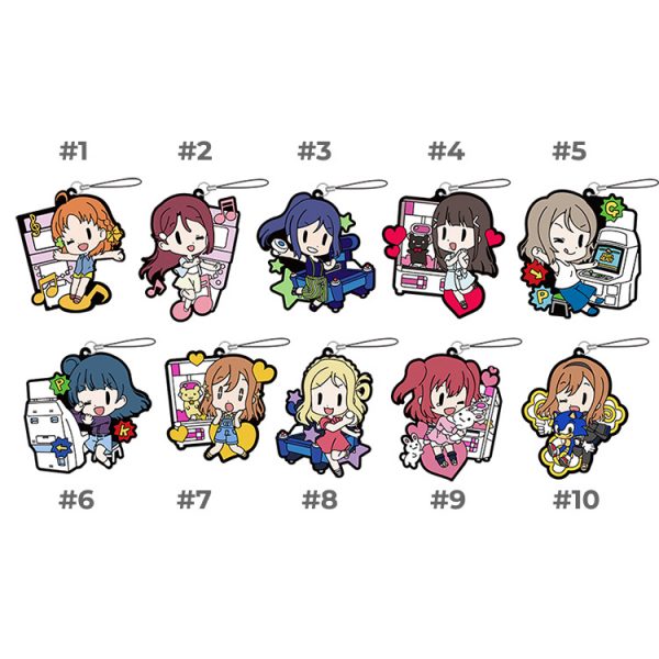 Love Live Sunshine Akame Kiyose Illustrated SEGA Collabo Cafe Rubber Straps