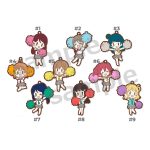 Love Live Sunshine Pom Pom Rubber Straps (Akame Kiyose Illustrated)