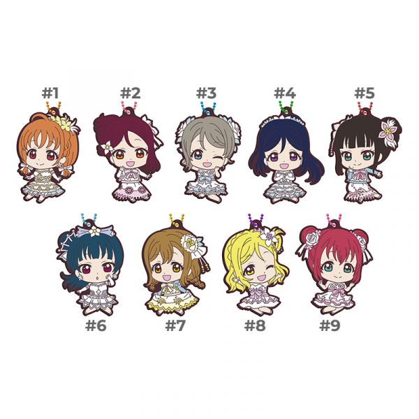 Love Live Sunshine Thank You Friends Gashapon Rubber Straps Vol.15