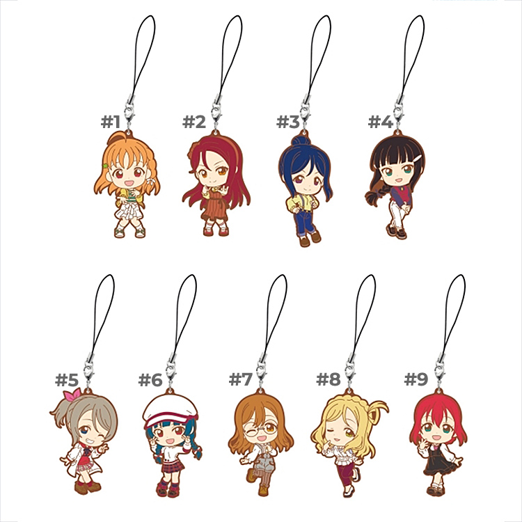 lls-rubber-030 Love Live Sunshine Ichiban Kuji Haregi Collection Movie Casual Wear Rubber Straps