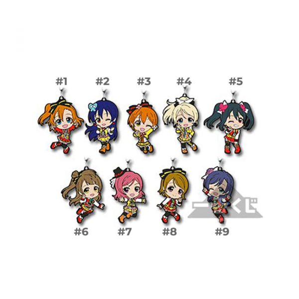 Love Live The School Idol Movie Ichiban Kuji Rubber Straps