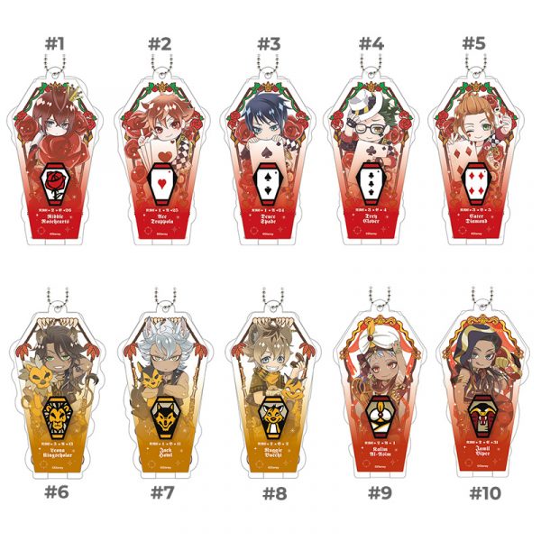 Twisted Wonderland 7/11 Exclusive Acrylic Stand Charms heartslabyul savanaclaw scarabia