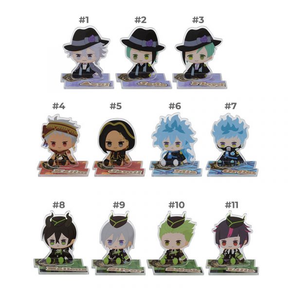 Twisted Wonderland Sega Sitting Pose Acrylic Stands Vol.2 azul jade floyd kalim jamil idia malleus sebek lilia