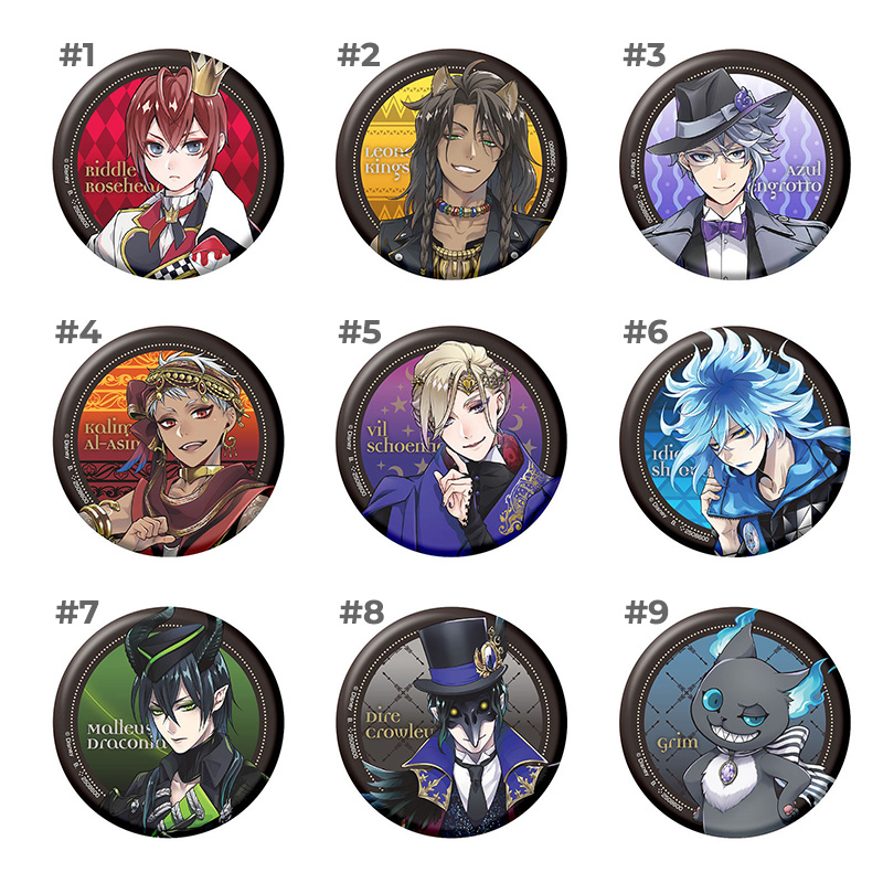 twisted-badges-001 disney Twisted Wonderland Gashapon Badges Vol.1